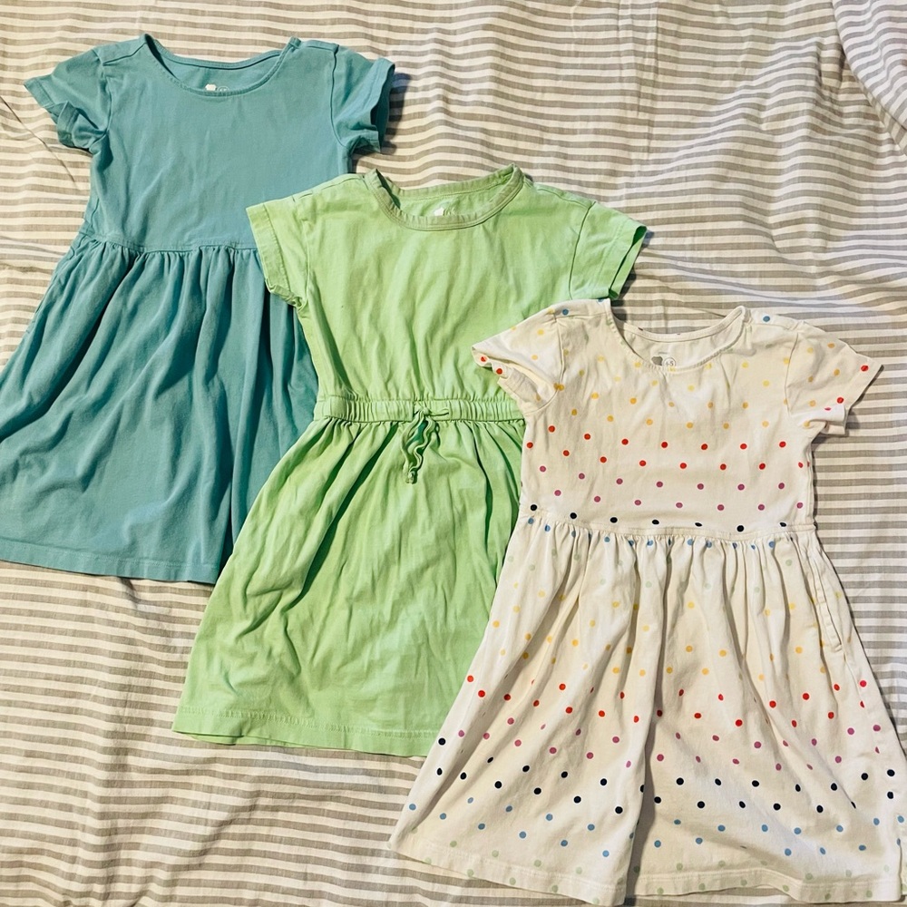 Bundle of 3 Primary dresses (size 4-5)